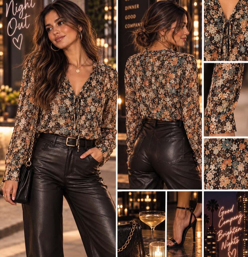Ulla Johnson Collette Womens Brown Floral Sheer Blouse Sz 10